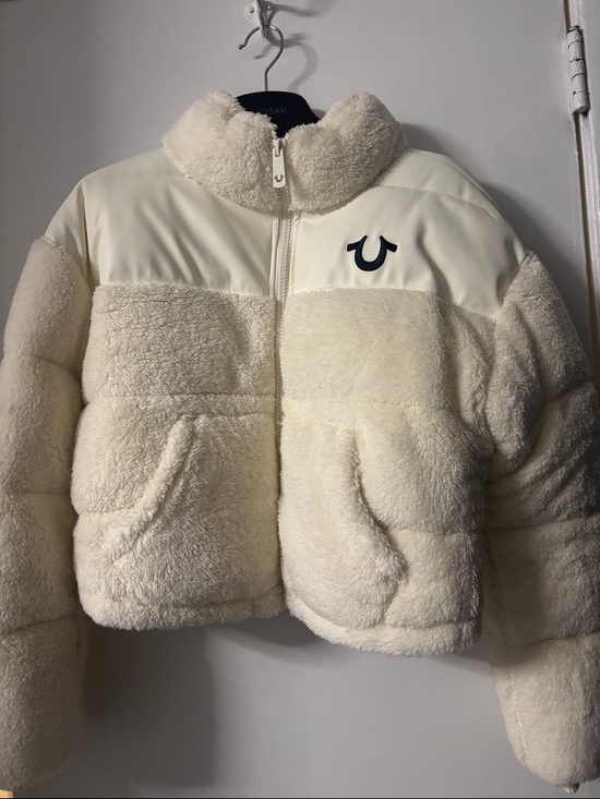 True Religion Jackets & Blazers - True Religion Ivory Sherpa Puffer Jacket